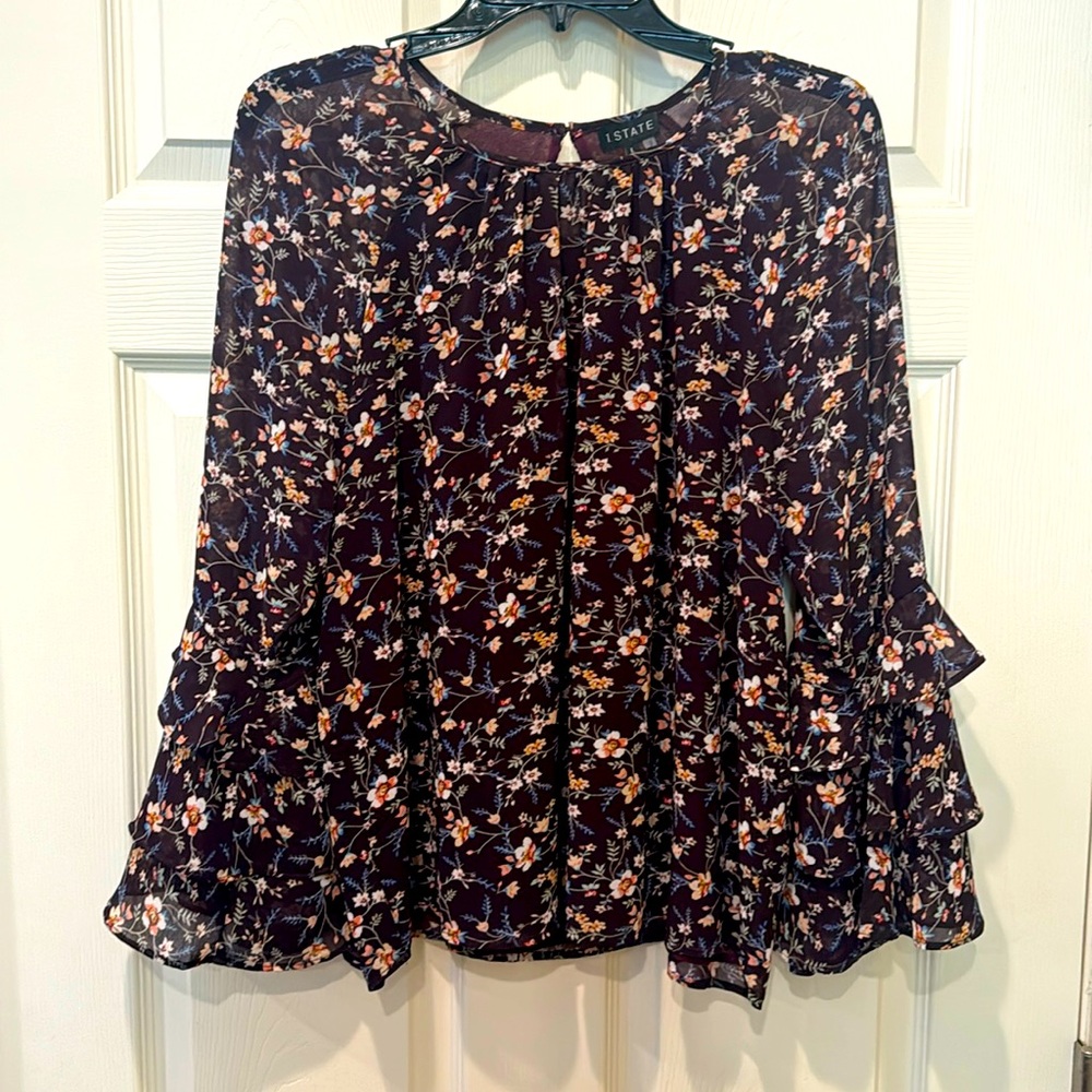 State Ruffle Sleeve blouse, large